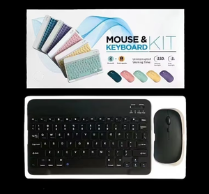 Venta caliente de 10 pulgadas Mini teclado <span class=keywords><strong>Bluetooth</strong></span> inalámbrico Retro Mouse Set Tipo C Teclado Combos Usb Key Board para iPad iPhone Tablet - Product Image 4
