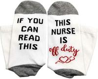 Nouvelles Chaussettes Unisexe 2026 avec Mots Amusants et Lettres « Si vous pouvez lire ceci » pour Infirmières et Enseignants