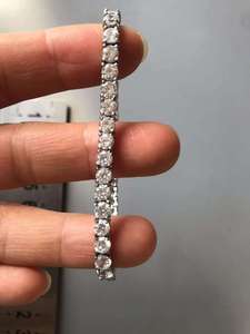 Wholesale Higher Quality Luxury Custom logo 3A Zircon 4mm <b>Adjustable</b> Tennis Stainless <b>Bracelet</b> - Product Image 4