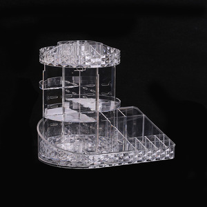 Nuevo Soporte de Maquillaje Giratorio Dos en Uno de 360 Grados, Soporte Giratorio para Maquillaje y Cuidado de la Piel, Estante de Almacenamiento de Acrílico Ecológico - Product Image 4