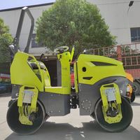 Rouleau vibratoire articulé à double tambour robuste ST1500, moteur central efficace, équipement de compactage routier