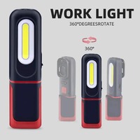 Lampe de travail COB haute puissance personnalisable avec logo : Lampe torche portable réglable à 360 degrés pour la réparation automobile