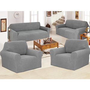 गर्म बिक्री 4 टुकड़े लोचदार खिंचाव सोफा कवर Jacquard 3 सीटों सोफे ढकना strech सोफा कवर के लिए कमरे में रहने वाले सोफे - Product Image 1