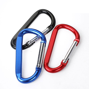 Outdoor Multifunctional Buckle <b>Customized</b> Key Chain Aluminum Woven Carabiner <b>Keychain</b> with Logo Printing - Product Image 2