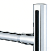 Robinet de cuisine mural monocommande en acier inoxydable chromé pour évier monotrou - Ventes Flash