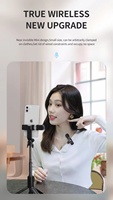 Nokta ücretsiz kargo kablosuz mikrofon K8 kablosuz mikrofon tip-c IOS Video kayıt için otomatik eşitler mikrofon Vlog K8 K9