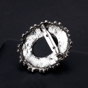 Nouveau rétro beauté tête série <span class=keywords><strong>broche</strong></span> eau diamant camée <span class=keywords><strong>broche</strong></span> reine alliage diamant ensemble poitrine fleur - Product Image 5