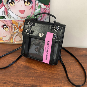 Sac Ita personnalisé de forme dessin animé sac Ita personnalisé sac messager Ita mignon en PVC transparent pour dame et filles - Product Image 2