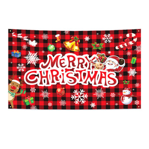 Bannières lumineuses suspendues personnalisées pour Noël 2025, décoration d'ambiance pour fêtes de fin d'année, vente en gros transfrontalière - Product Image 1