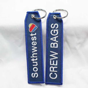Llavero de tela con logotipo bordado a doble cara personalizado, regalo promocional, llavero para motocicleta - Product Image 6