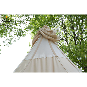 Lều Teepee Màu Trắng Vải Bạt Chống Thấm Nước 4M Chịu Lực Nặng Lều Nóng Teepee Lều Tiệc Tipi - Product Image 5