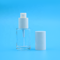 Flacon pompe vide en verre pour lotion 30ml 50ml 100ml – Bouteilles cosmétiques transparentes avec pompe pour emballage de sérum et émulsion de soins de la peau