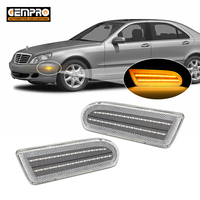 Lámpara LED de posición delantera con lente transparente para Mercedes Benz W220 S430 S500 S600 2000-2006, específica para el vehículo, 2 unidades