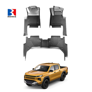 Wholesale Factory Custom 5D <b>TPE</b> Rubber Eco-friendly Waterproof Anti Slip 5D Car Floor Mats 3 Pieces for Toyota Hilux 2026 - Product Image 5