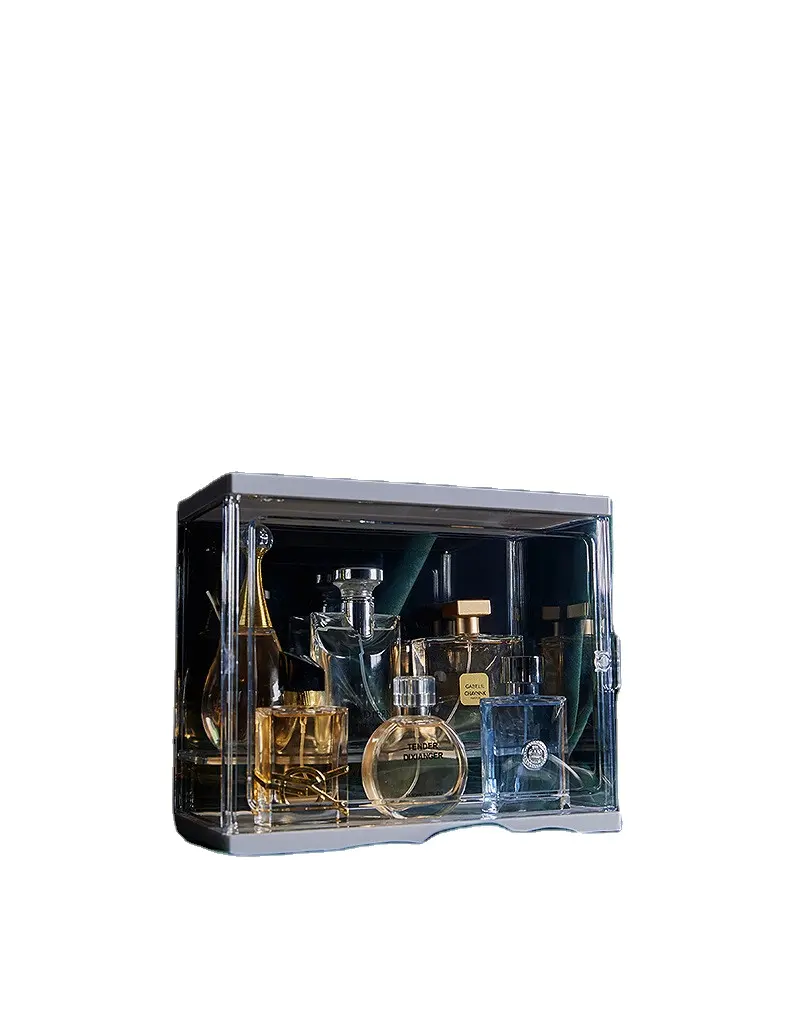 Newest Plastic Mini Box Storage Display Stand High quality multi-function Perfume Organizer Portable Storage Box