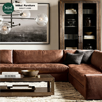 Modernes Chesterfield Quadratisches Kunstleder-Modulsofa-Set mit Schwammfüllung für Wohnzimmer und Apartments