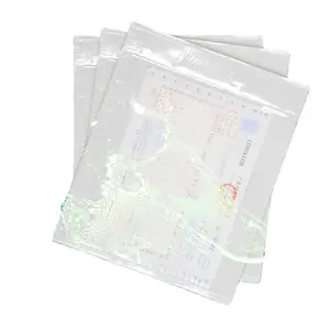 Transparent back plastic bag Customized double-sided high-definition printing waybill bag A3A4A5 multi-specification single bags