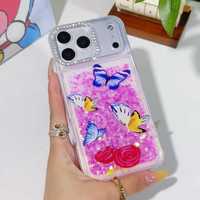 Coque de téléphone CasePeak en TPU PC à paillettes liquides et sable mouvant, brillante et tendance pour femmes, compatible avec iPhone 17 16 15 14 Plus 13 12 11 Pro Max