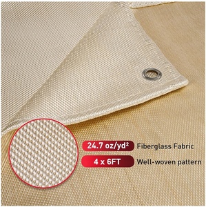 Manta Ignífuga para Soldadura de 4 x 6 Pies (1.2 m x 1.8 m), Manta de Fibra de Vidrio Resistente al Fuego - Product Image 3