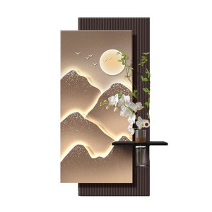 Peinture décorative hydroponique en <span class=keywords><strong>grès</strong></span> vert avec lumière LED silencieuse pour l'entrée de la maison, le couloir, le salon - Product Image 5