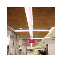 Carreaux de plafond en aluminium résistant à l'humidité, Design de plafond suspendu en métal