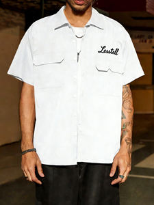 LTD-MTS1006 Produttore di Abbigliamento, Camicie Cargo Personalizzate con Stampa e Ricamo, Stile Old Money di Lusso, Camicie da Lavoro da Uomo con Grandi Tasche - Product Image 1