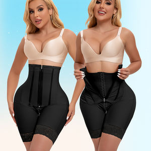 <span class=keywords><strong>Faja</strong></span> <span class=keywords><strong>Short</strong></span> Colombiana Moldeadora Postoperatoria de Alta Compresión para Liposucción BBL con Levantamiento de Glúteos y Entrenador de Cintura para Mujer - Product Image 1