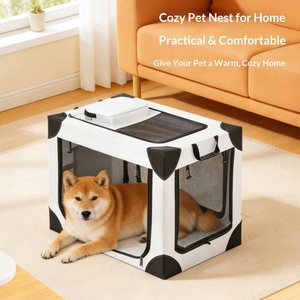 Cage de transport pliable et légère pour animaux de compagnie, idéale pour chiens et chats, voyages en voiture - Product Image 3