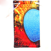 Pochette en microfibre de haute qualité pour lunettes grande taille avec fermeture à cordon imprimé logo personnalisé pour cadeau de promotion