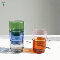 Tasses en verre de haute qualité, design simple, vente en gros d'usine, tasse à thé en verre, logo personnalisé, tasse à expresso en verre à paroi simple
