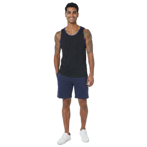 Men's Plain Cotton Tank Top Breathable Gym <b>Stringer</b> Fitness Clothing with Plus Size Sleeveless Bodybuilding <b>Vests</b> - Product Image 1
