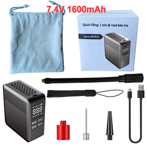 <span class=keywords><strong>Pompe</strong></span> à air électrique sans fil pour vélo de montagne, vélo de <span class=keywords><strong>route</strong></span> et pneus de voiture avec manomètre, mini <span class=keywords><strong>pompe</strong></span> à air pour vélo - Product Image 6