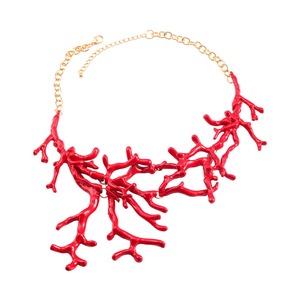 Style bohème nouveau collier en alliage exagéré <span class=keywords><strong>corail</strong></span> rouge personnalité tendance collier bijoux en gros - Product Image 5