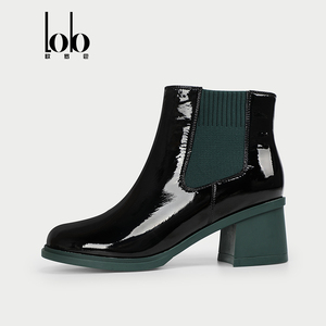 <span class=keywords><strong>Bottines</strong></span> <span class=keywords><strong>Chelsea</strong></span> formelles d'hiver pour femmes, style britannique, à enfiler, à talon épais, en cuir véritable respirant, avec semelle compensée en PU pour augmenter <span class=keywords><strong>la</strong></span> hauteur - Product Image 5