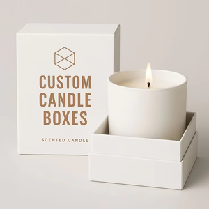 Vela Aromática de Cera de Soja LANJO 2026, Frasco de Vidrio Redondo Personalizado, Aroma Fresco, Caja de Regalo de China para el Día de la Madre - Product Image 3