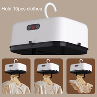 Séchoir à linge compact et portable pour la maison, pliable, électrique, avec plusieurs modes de séchage programmables