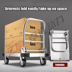 SFREYA ST12508 Gerobak Trailer Platform Logam Portabel Empat Roda Lipat untuk Penggunaan Industri <span class=keywords><strong>OEM</strong></span> Pengangkut Kargo Garansi 1 Tahun - Product Image 4