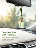 Diffuseur d'huiles essentielles pour voiture, diffuseur de parfum naturel suspendu, parfum longue durée pour l'intérieur du véhicule