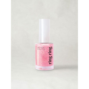 Anillo de esmalte de uñas con purpurina rosa brillante de 10 ml - Product Image 1