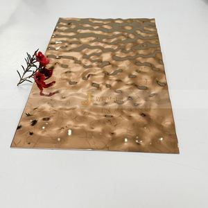EX818 Decorative Water Ripple Stainless Steel <b>Sheet</b> for Interior Wall Ceiling Commercial Projects - Product Image 1