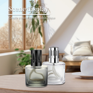 Nouvelle <span class=keywords><strong>lampe</strong></span> à parfum catalytique transparente carrée de 200 ml, compatible avec les huiles essentielles et les encens aromatiques - Product Image 4