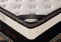 Matelas à ressorts en mousse haute densité OEM 5*6 Topper Matelas à ressorts ensachés pour hôtel en gel de latex à mémoire de forme