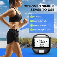 Micro multifonction Mesure de distance calorique Fitness Sports Steps Tracker avec logo personnalisé Podomètre CE avec sangle