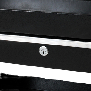 Chariot à outils mécanique à 3 étagères avec panneau perforé et tiroir, chariot de rangement d'atelier roulant en acier robuste, capacité OEM 300 kg - Product Image 4