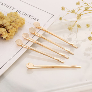 Épingle à cheveux ondulée dorée 5,5 cm, pince à cheveux de haute qualité, accessoire de bijouterie pour usage quotidien - Product Image 4