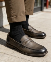 Chaussures mocassins en PU confortables, durables et faites à la main de haute qualité pour hommes, pour les occasions spéciales