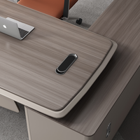 Ensemble de chaises de bureau de direction de luxe moderne, mobilier commercial en bois durable pour PDG, directeur, manager, montage facile