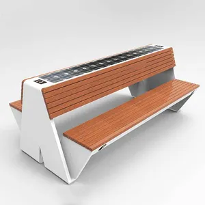 Outdoor Smart Solar bench garden park solar seat solar energy bench smart solar advertising bench outdoor