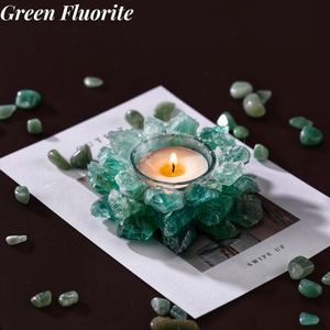 Vente en gros de bougeoirs en cristal de quartz améthyste de haute qualité, faits à la main, pierres précieuses pour la décoration de la maison - Product Image 4