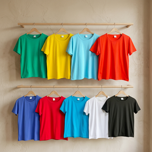 Camiseta de Algodón para Hombre con Logotipo Personalizado, Cuello Redondo, Manga Corta, Estampada, Informal - Product Image 1